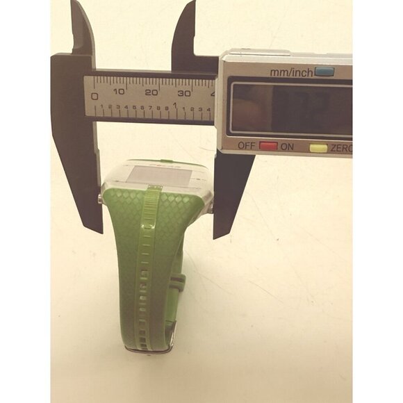 Polar FT4 Unisex Digital Watch White Square Face Kelly Green Silicone Strap WR30 - Picture 6 of 8